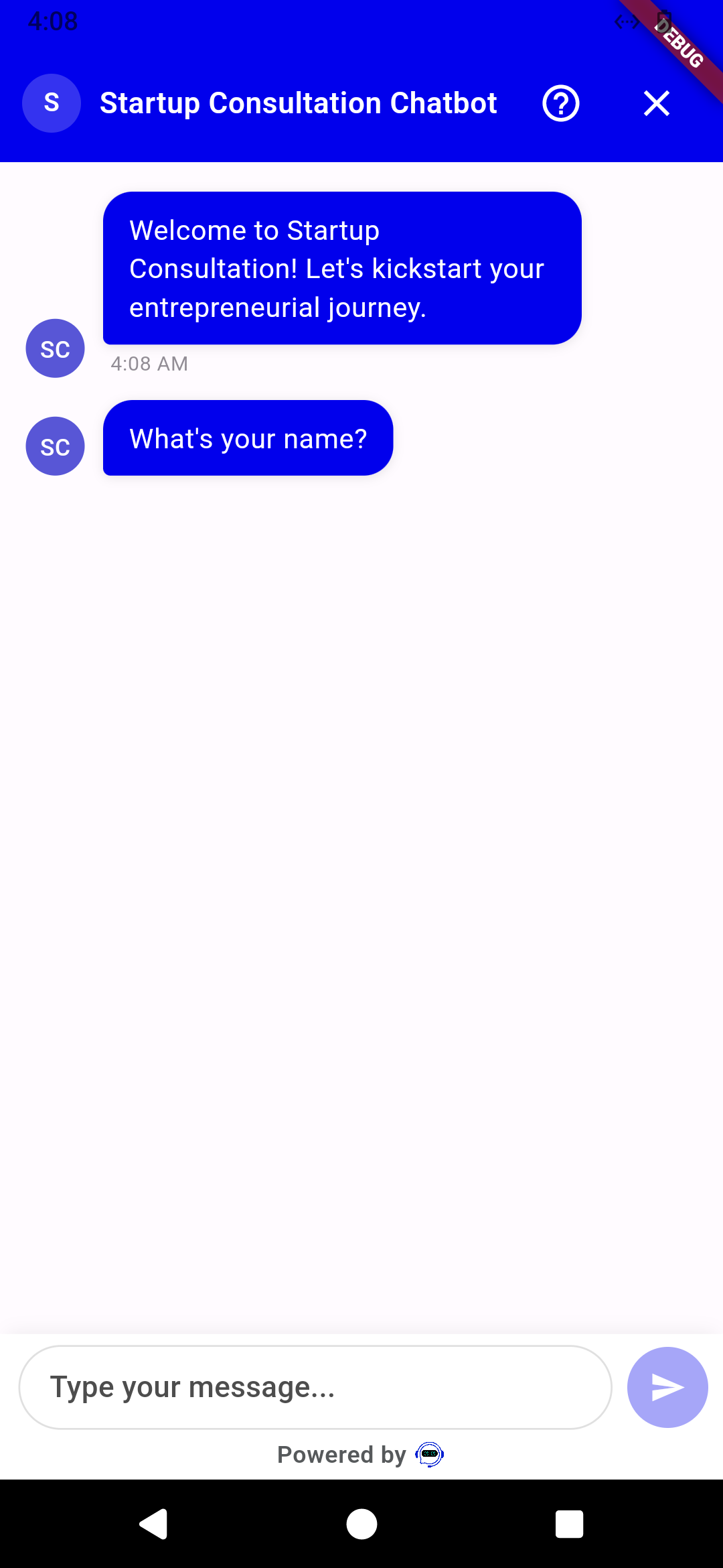Flutter chat widget