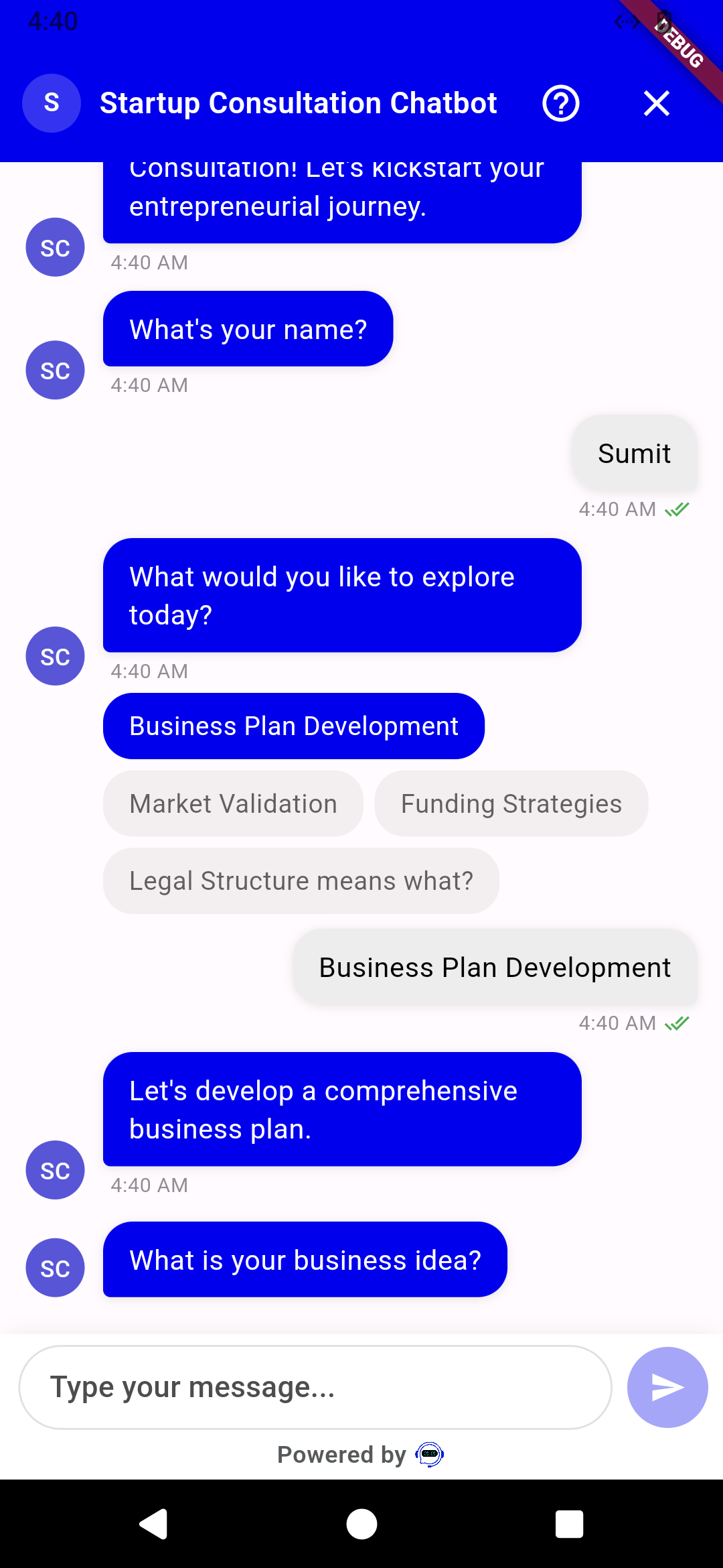 Flutter choice node