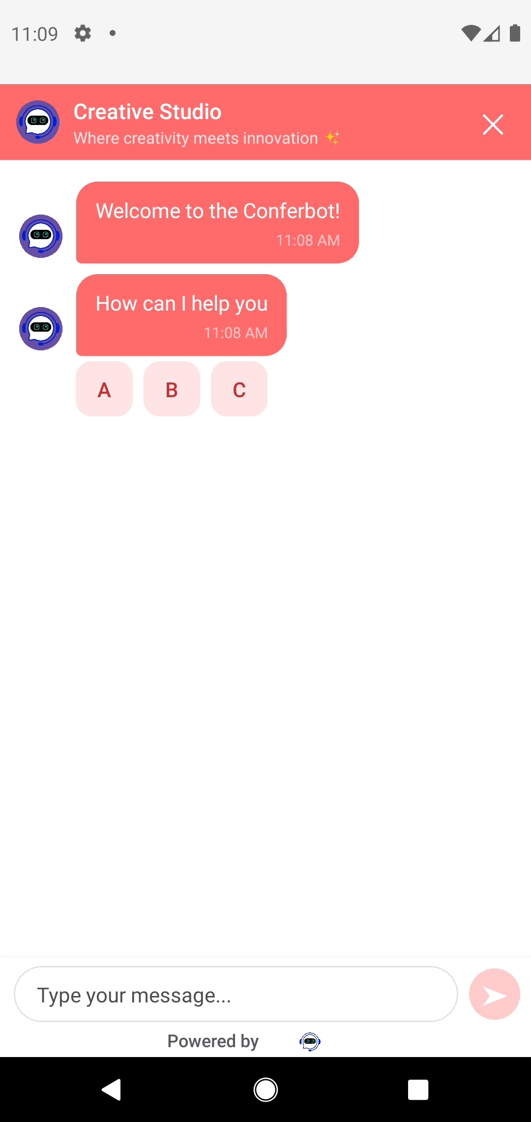 React Native themed chat